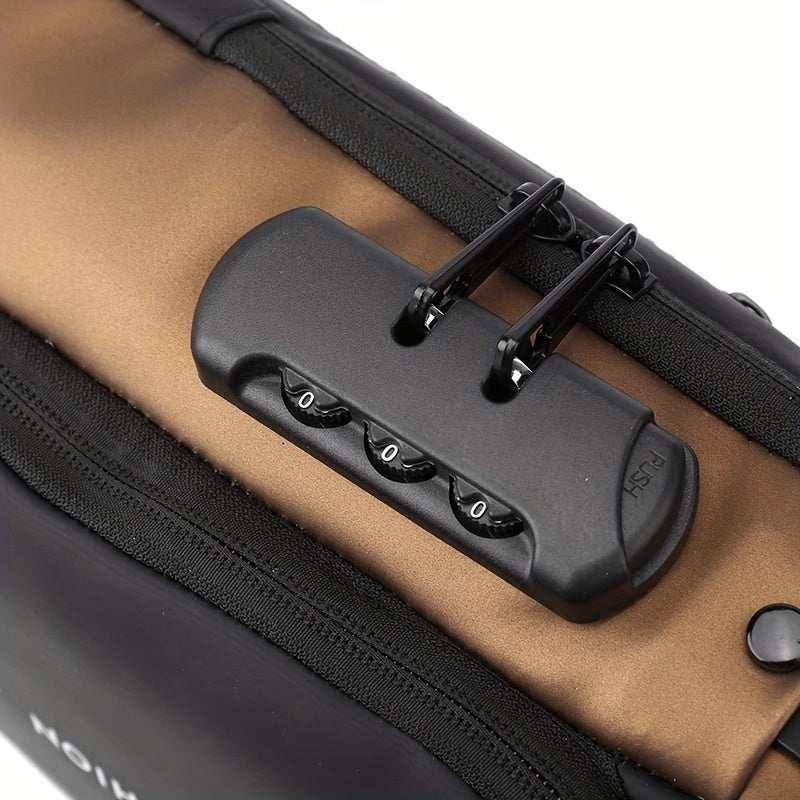 Sac à bandoulière antivol avec port de charge USB