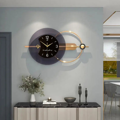 Horloge Murale de Luxe en Métal 3D – Design Moderne et Surdimensionné pour Salon