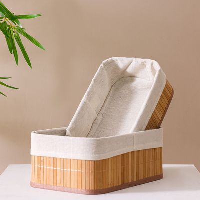 3 Paniers de Rangement Durables en Bambou
