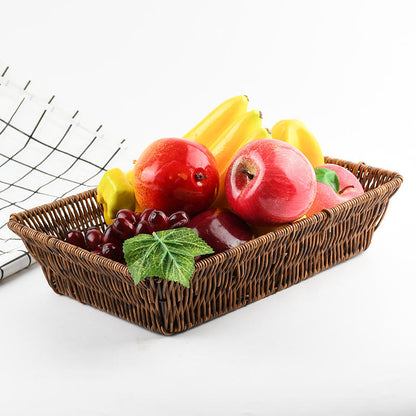 Panier de Rangement Tissé à la Main – Élégance Naturelle pour Votre Cuisine