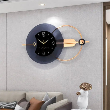 Horloge Murale de Luxe en Métal 3D – Design Moderne et Surdimensionné pour Salon