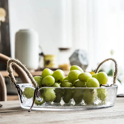 Bol de Service en Verre Transparent : Parfait pour les Repas Quotidiens et les Occasions Spéciales