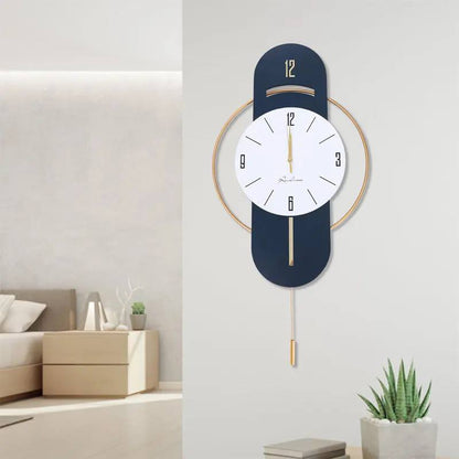 Horloge Murale en Métal avec Mouvement Silencieux, Sans Tic-Tac