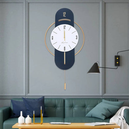 Horloge Murale en Métal avec Mouvement Silencieux, Sans Tic-Tac