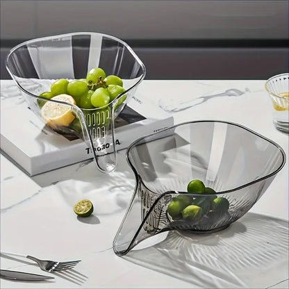 Panier Passoire Transparent Humide-Sèche pour Fruits , Légumes