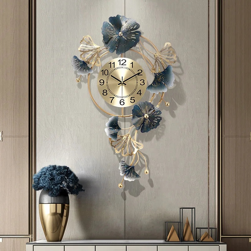 Horloge Murale Grande Taille au Design Moderne et Luxueux – Décoration Élégante pour le Salon