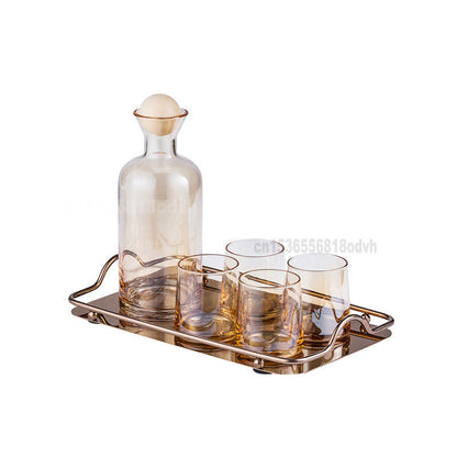 Carafe en verre Transparent, style nordique créatif (7 pièces)