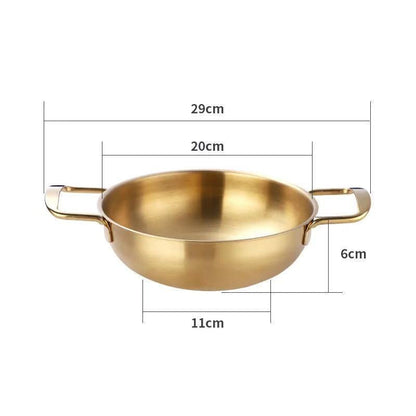 Casserole Durable en acier inoxydable 18-22cm