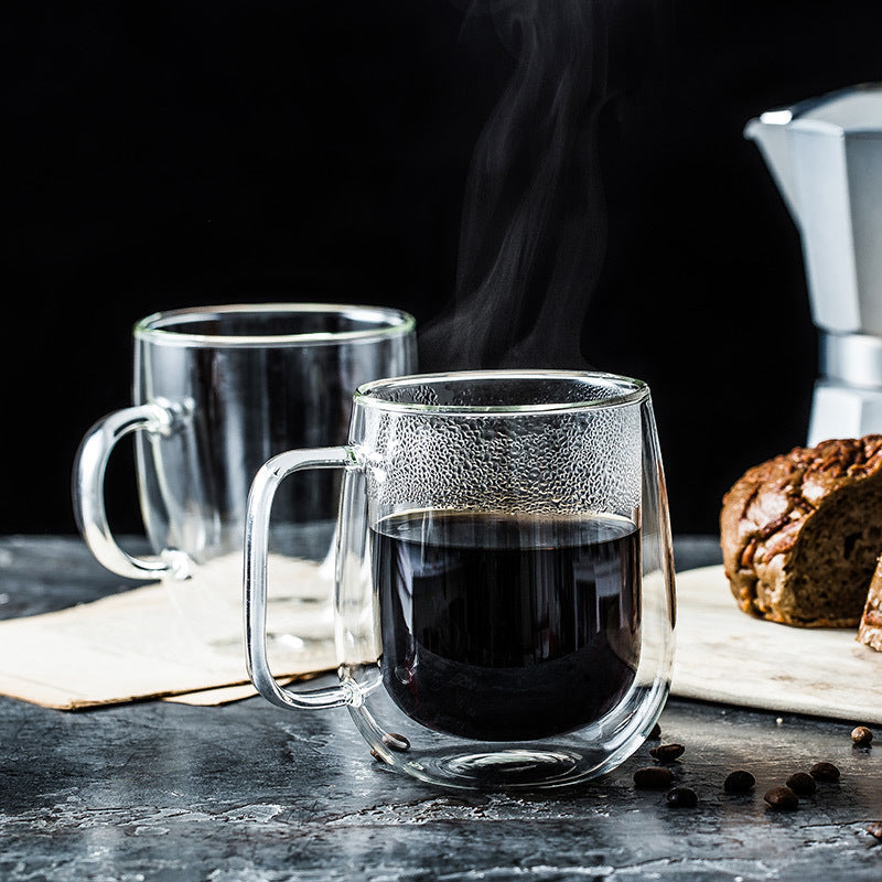 3 Tasse en Verre Borosilicaté à Double Paroi 250 ml