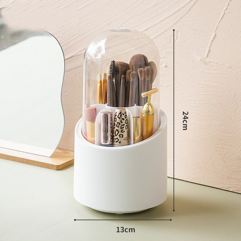 Boîte de Rangement Rotative pour Pinceaux de Maquillage et Cosmétiques