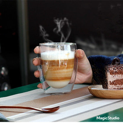 3 Tasse en verre à Double paroi