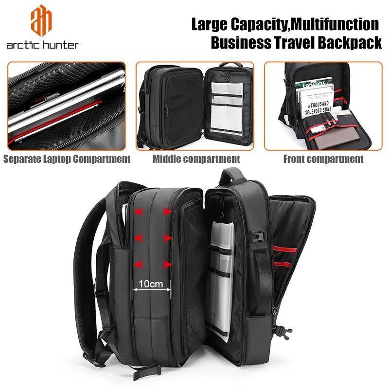 Sac à dos de voyage extra large extensible – Capacité maximale et confort