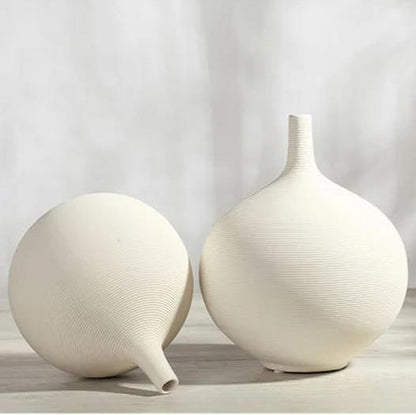 Vase en Céramique Blanche, Style Nordique, Simple et Moderne.