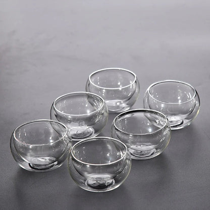 6 Tasses en Verre Isolé 50 ML