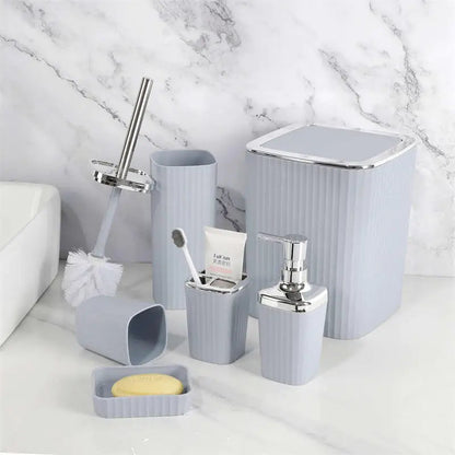 Ensemble d'accessoires de salle de bain modernes de luxe – Style européen 6 pièces,