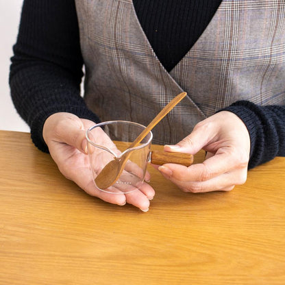 6 Tasses à Lait Miniatures avec Bec Verseur - Style Japonais et Poignée en Bois