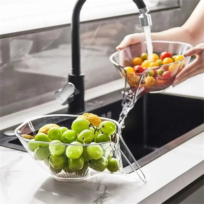 Paniers de vidange de lavage multifonctionnels - Bassin à légumes domestique et assiette à fruits