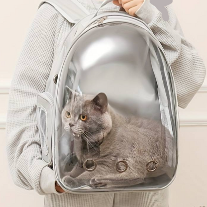 Sac à Dos de Voyage Respirant et Transparent pour Chat et Animal de Compagnie