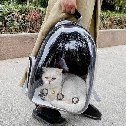 Sac à Dos de Voyage Respirant et Transparent pour Chat et Animal de Compagnie