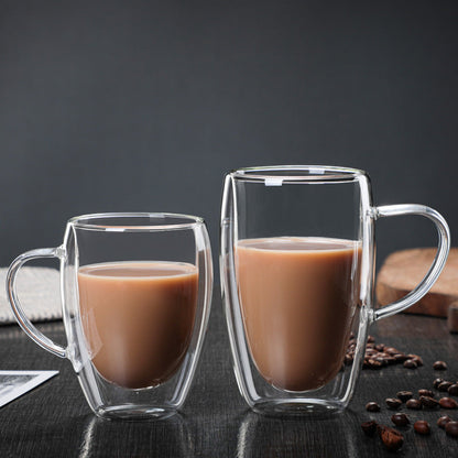 Tasses en Verre Transparent à Double Fond et Résistant à la Chaleur